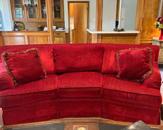 Stunning Mid Century Modern Red Sofa