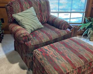 MCM Chair and Ottoman 