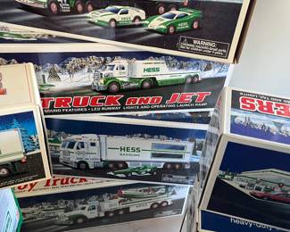 New unopened Hess collector trucks