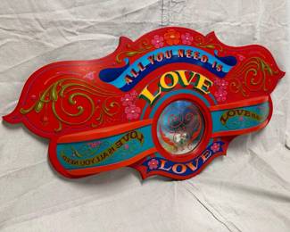 Remedios Rapoport, wood panel mix media, 44x 22, $1000