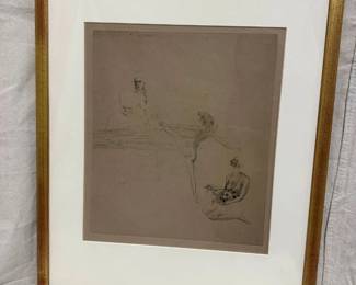 Pablo Picasso, Salome Nude, 13.5 x 15.5, $4,000