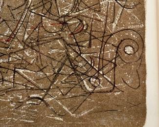 Mark Tobey, Flight Over Forms, Litho, Signed, Numbered, $800, 36 x 29