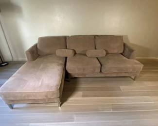 Carter Sectional Sofa With Chaise $650, 93w x 38d x 29h (chaise 62")