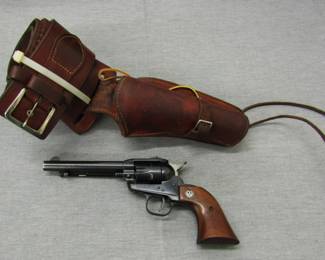 Ruger single six revolver w/holster & belt