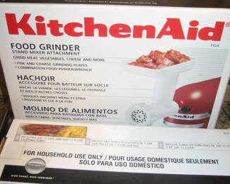 KitchenAid food grinder, sausage stuffer