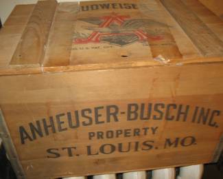 Anheuser-Busch Inc. wooden box