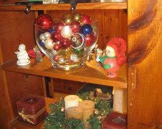 Christmas decor and candles