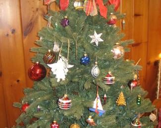 Christmas tree and ornaments