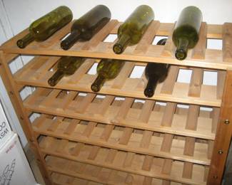 Wooden wine rack