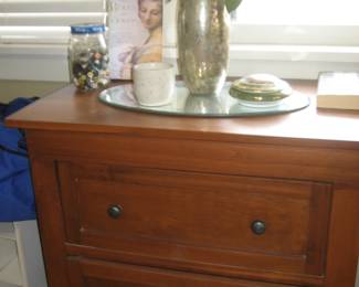 Wood cabinet from Room and Board