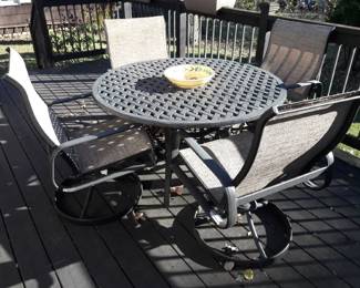 Patio table and chairs