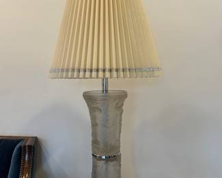 French Crystal Lamps - pair