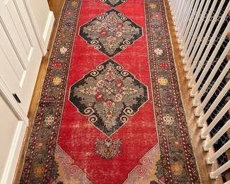 Antique Oushak. 3'7" x 11'1"