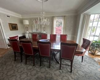 Theodore Alexander Dining Table. Theodore Alexander Dining Chairs