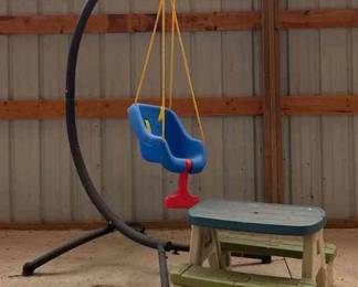 Kids Picnic Table Swing