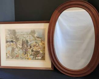 Alice In Wonderland Print And Mirror