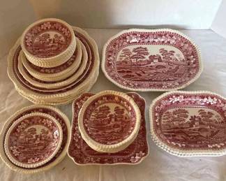 Copeland Spodes Tower England Plates, Bowls, And Platters