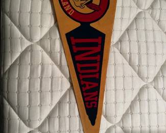 Indians pennant with signatures
