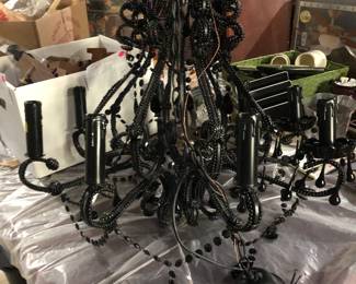 Black chandelier 