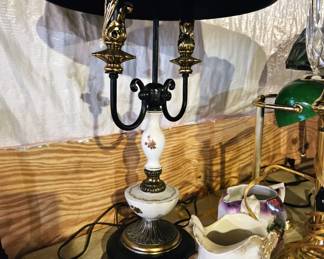 Lamp and pitcher (items sold separately).