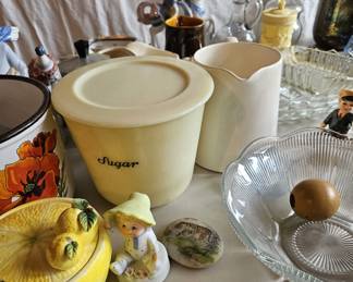 Ceramics, porcelain, and glassware (items sold separately).