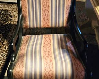 Vintage upholstered armchair.