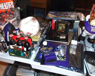 Sports Memorabilia (most items sold separately).