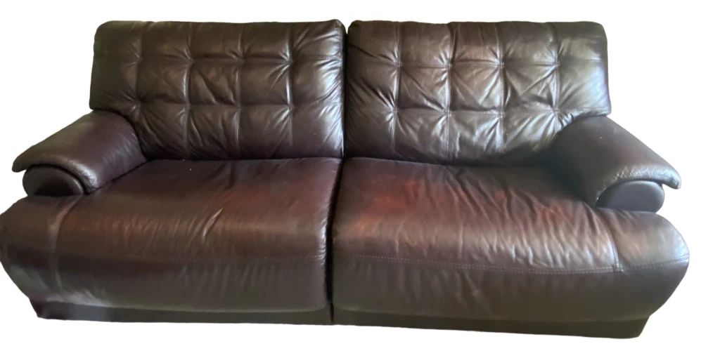 Brown Leather Sofa