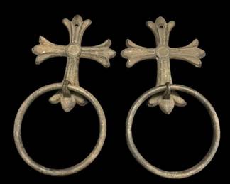 Cast Iron Cross Towel Holders