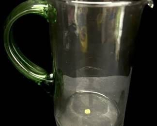 Mexican Blown Glass Pitcher