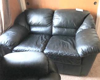 Leather Love Seat