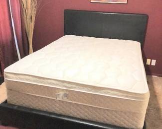 Queen Size Bed With Box Springs and Mattress