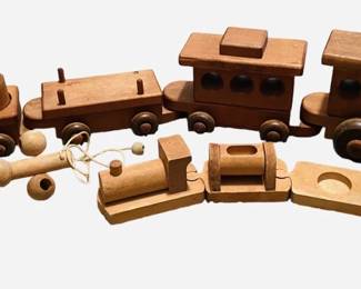 Wooden Train Toys