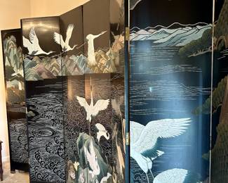 8 Panel Asian Screen Double Sided