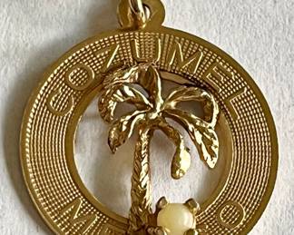 14k GOLD COZUMEL MEXICO CHARM 