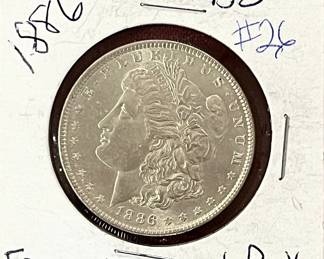 1886 MORGAN SILVER DOLLAR 