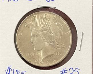 1923 SILVER PEACE DOLLAR 