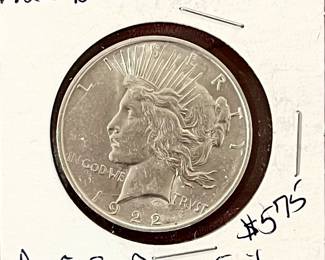 1922-D SILVER PEACE DOLLAR 