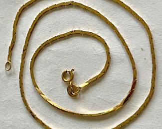 15” ITALIAN 14k GOLD NECKLACE 