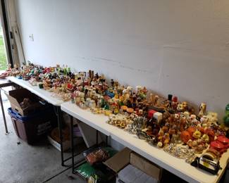 Large collection of salt and peppers