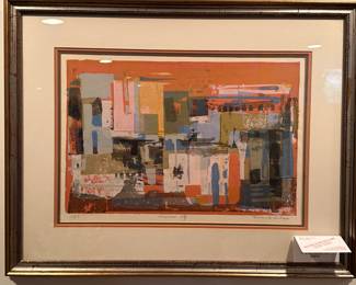Summer City by Consuelo Julian signed and numbered 15/23 Serigraph 20" x 26"