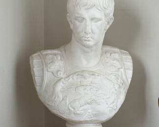 Chalk-Ware Bust Of Cesar