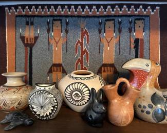 First America and Mexican Style Pottery, Yei Weaving