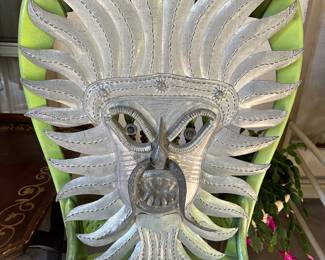 Mythical Beast in metal repousse