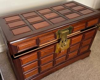 Solid Rosewood Blanket Chest