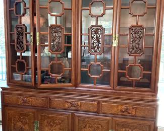 Solid Rosewood China Cabinet