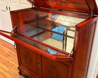 Solid Rosewood Bar Cabinet