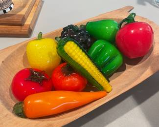 Vintage Murano Glass Vegetables 