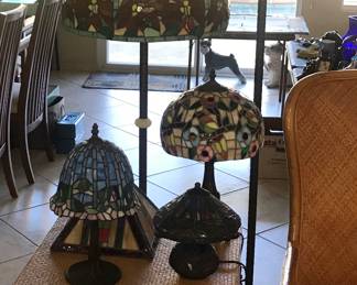 Stained glass lamp collection