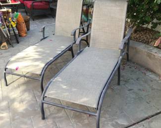 pair of lounges 